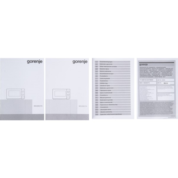 Фото - Микроволновая печь (СВЧ) Gorenje MO20E1T4